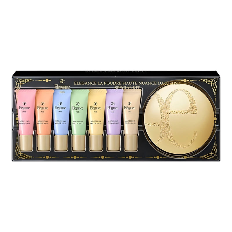 【自营】日本Elegance雅莉格丝 限定套装 E大饼1号家庭装 27g + 新版隔离 4g*7支 超值套装