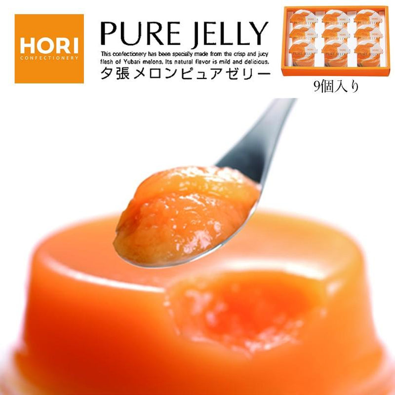 【自营】日本北海道HORI夕张 哈密瓜果冻礼盒 9个装 布丁儿童零食果冻