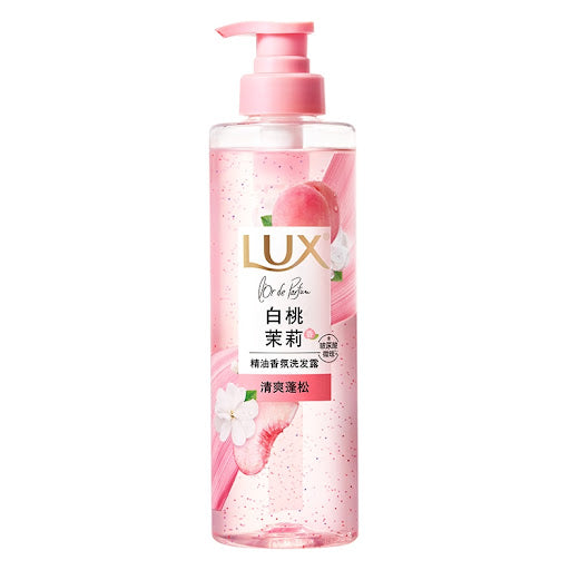 【自营】中国LUX力士 精油香氛洗发露 白桃茉莉香 470ml 清爽蓬松 发尾顺滑 持久芬芳洗发水
