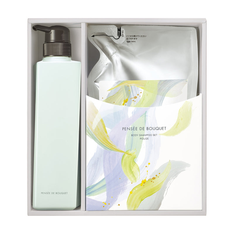 【自营】日本POLA宝丽 新品百合沁香沐浴露 500ml+470ml 正装加补充装套盒 百合花香 泡沫丰富 滋润肌肤