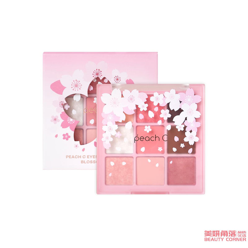【自营】韩国Peach C 繁花系列九色九宫格眼影盘 