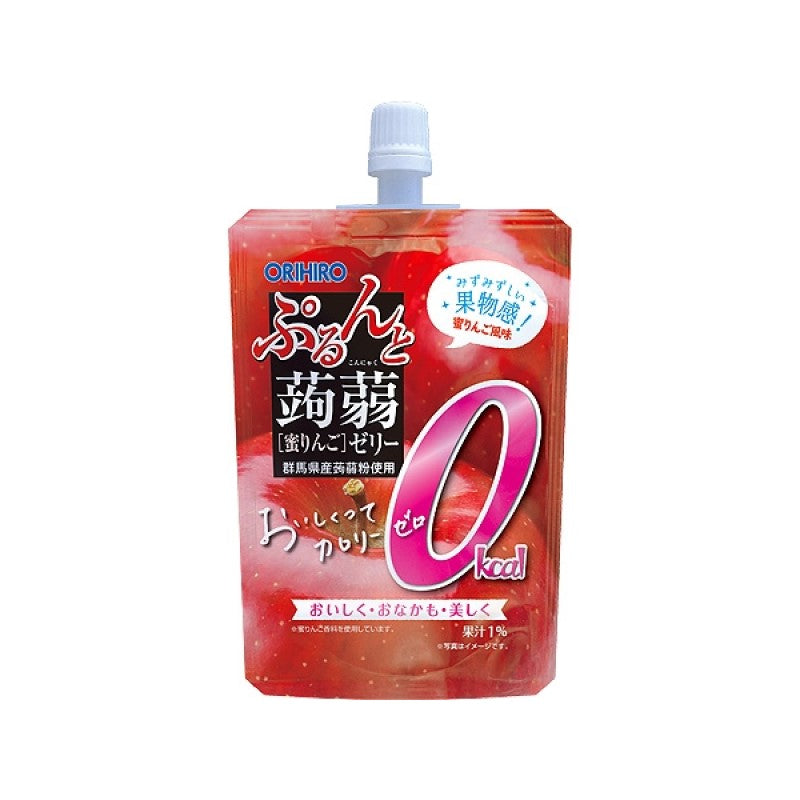 【自营】日本ORIHIRO立喜乐 0卡吸吸乐蒟蒻果冻 130g 糖心苹果味