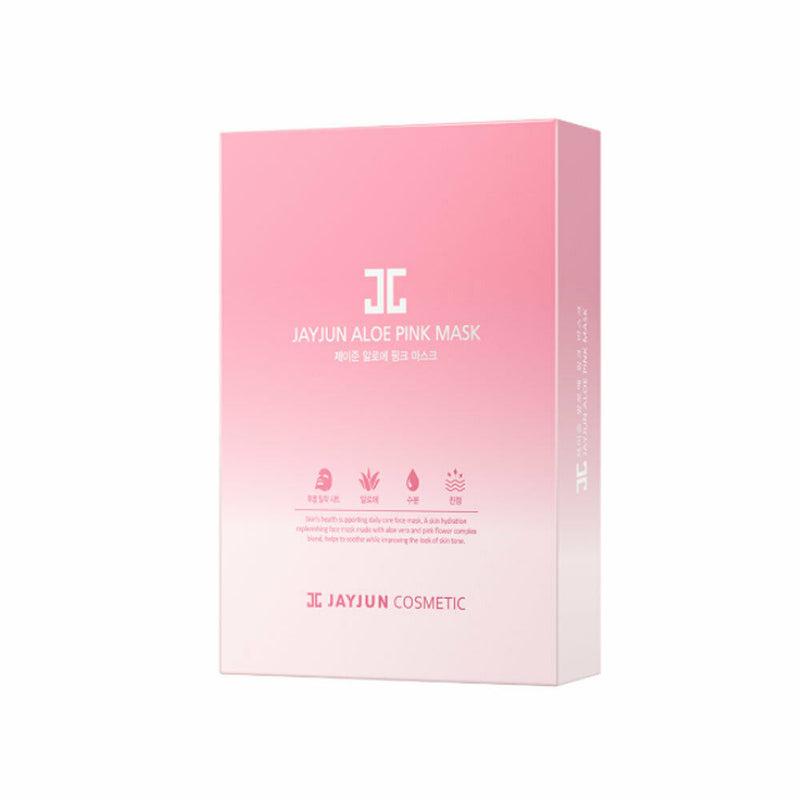 【自营】韩国JAYJUN捷俊 芦荟粉色镇静面膜 20ml×10片