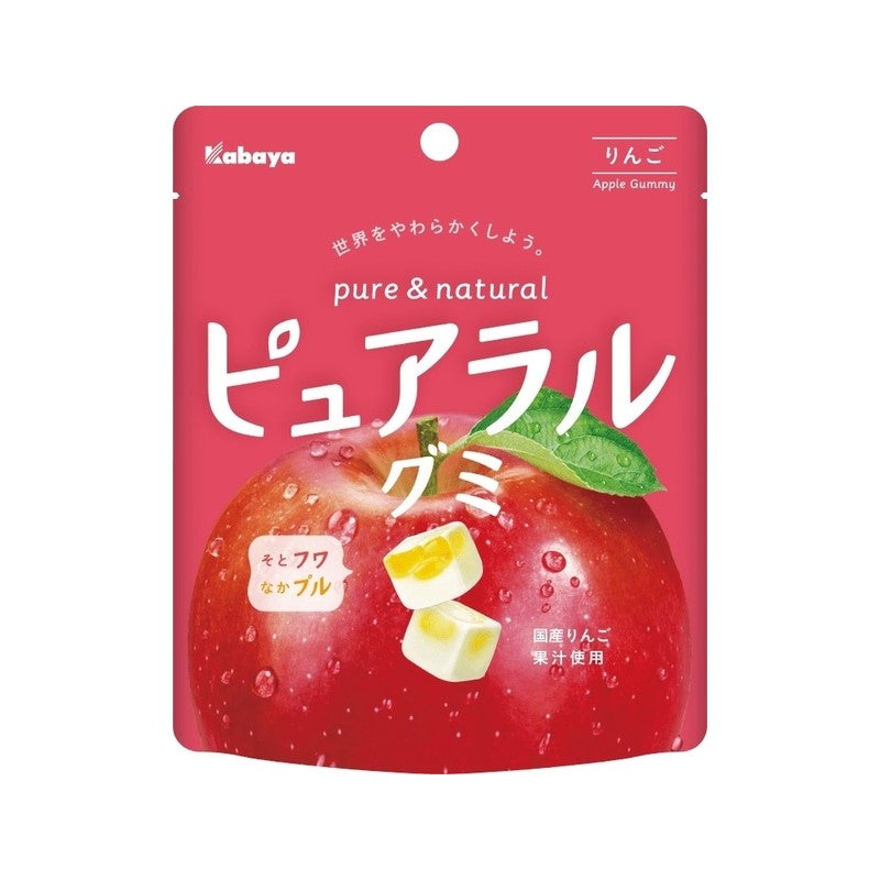 【自营】日本KABAYA卡巴也 果汁夹心软糖 苹果味 58g