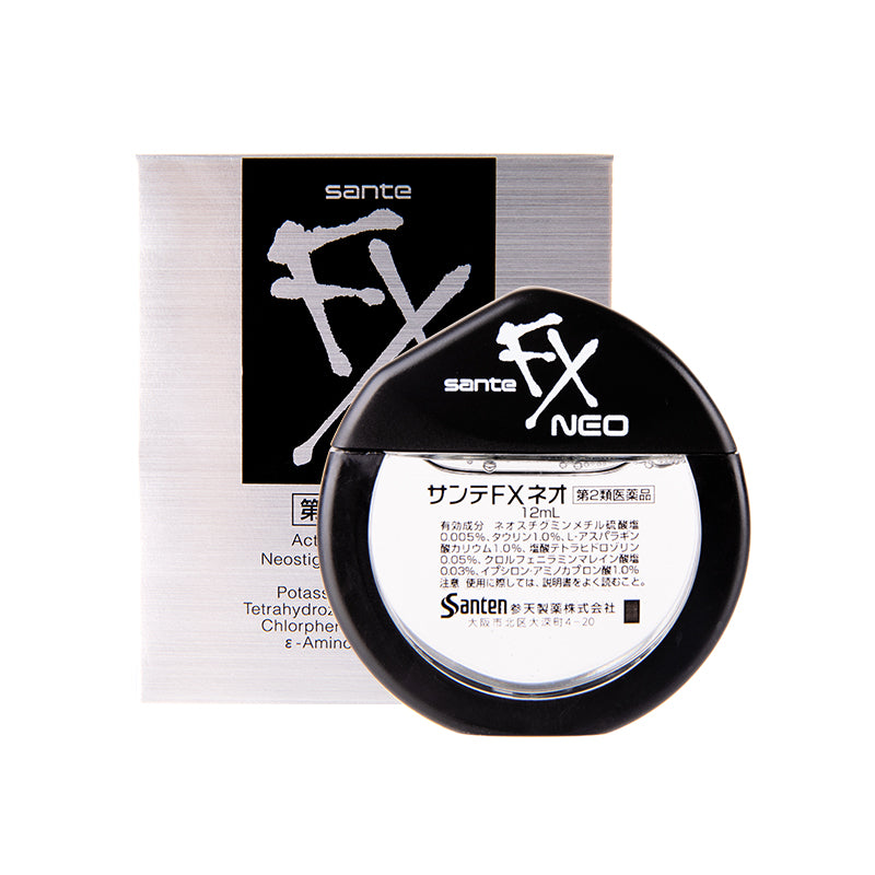 【自营】日本Sante参天 FX NEO清凉型 黑色装 清凉舒缓远离干涩