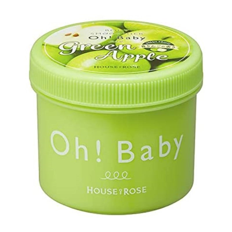 【自营】日本HOUSE OF ROSE OH!BABY 身体磨砂膏 限定青苹果香 350g