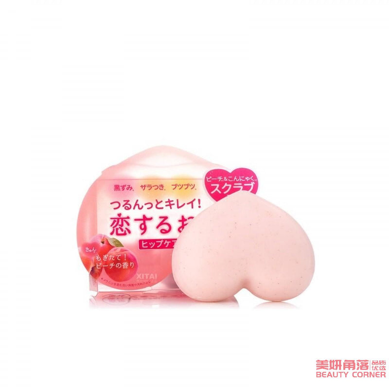 【自营】日本PELICAN 蜜桃香氛美臀皂 水蜜桃屁屁香皂 桃子皂 80g 去黑去角质 淡化色素嫩肤