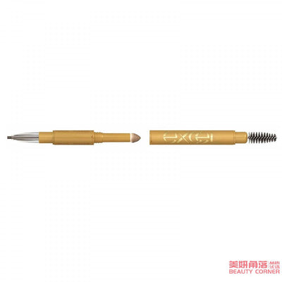 【自营】日本EXCEL 三合一极细拉线眉笔 PD01 自然棕 防水自然 初学者持久不脱色