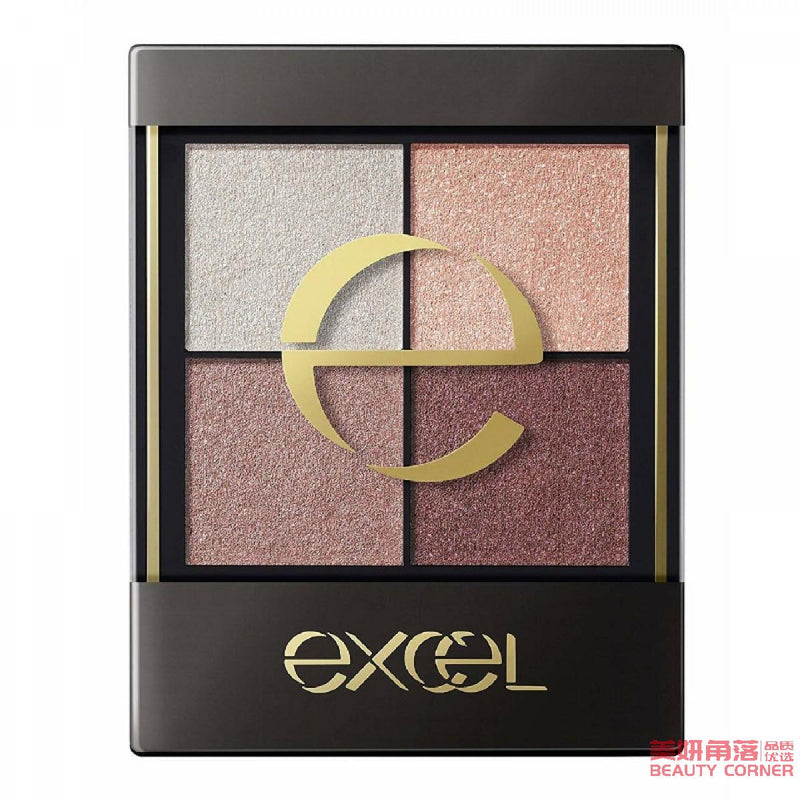 【自营】日本EXCEL 真我霓裳四色眼影 3.5g CS04 沁透紫阳 珠光闪粉懒人眼影盘