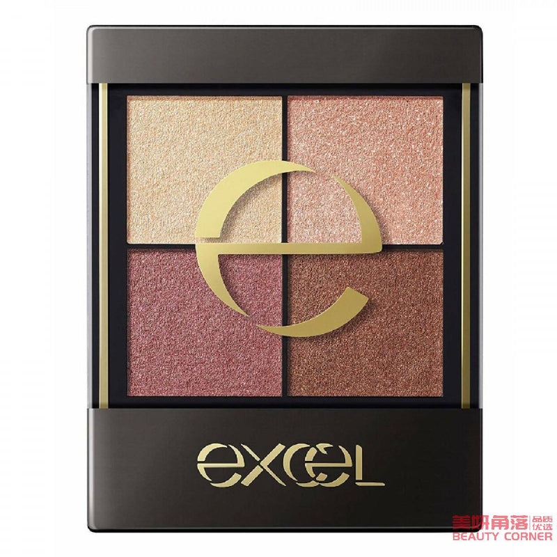 【自营】日本EXCEL 真我霓裳四色眼影 3.5g CS03 暮霭玫瑰 珠光闪粉懒人眼影盘