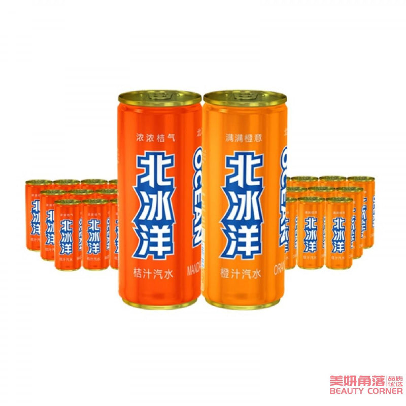 【自营】中国ARCTIC OCEAN北冰洋 果汁碳酸饮料 330ml 橙汁味