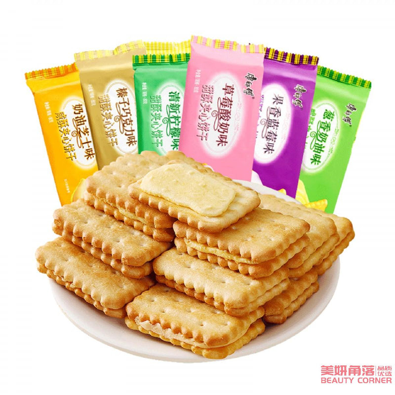 【自营】中国MASTER KONG康师傅 甜酥 咸酥 慕斯夹心饼干 80克装 咸酥 葱香奶油味