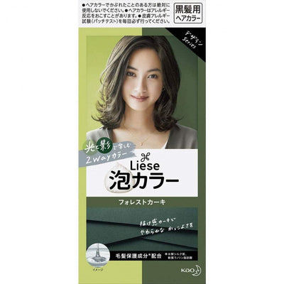 【自营】日本KAO花王 LIESE PRETTIA 新款泡沫染发剂 #光影咖 卡其森林 单组入 COSME大赏第一位