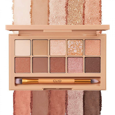 【自营】韩国CLUB CLIO珂莱欧 10色眼影盘 一盘装 2号色 Brown Choux 经典炫酷棕 INS超火亮片妆浪漫摩卡眼影盘