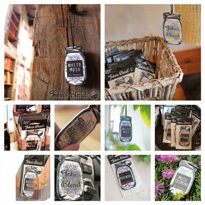 【自营】日本John's Blend 车载室内衣柜空气清新剂 小清新风香水香氛香薰悬挂卡片 1枚装 APPLE PEAR 苹果梨子香