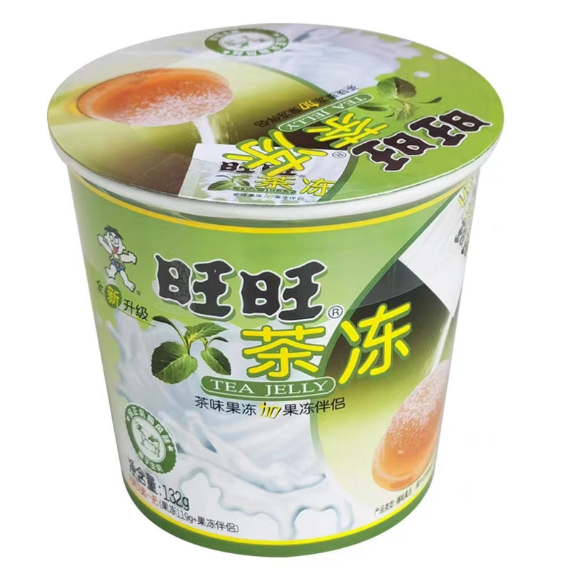 【自营】中国旺旺 旺仔摇滚冻 茶冻 132g 摇摇冻粘粉果冻布丁网红零食奶香浓郁