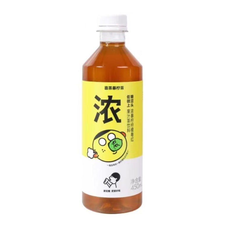 【自营】中国喜茶 暴柠茶 浓暴柠柠檬粤红茶饮料 450ml 果茶饮品