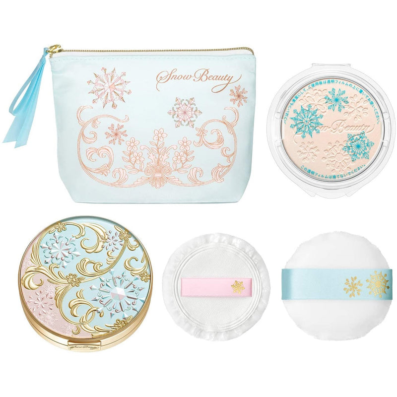 【自营】日本SHISEIDO资生堂 限定 MAQUILLAGE Snow Beauty 心机粉雪花晚安粉 25g+25g 双芯 美白心机蜜粉 散粉
