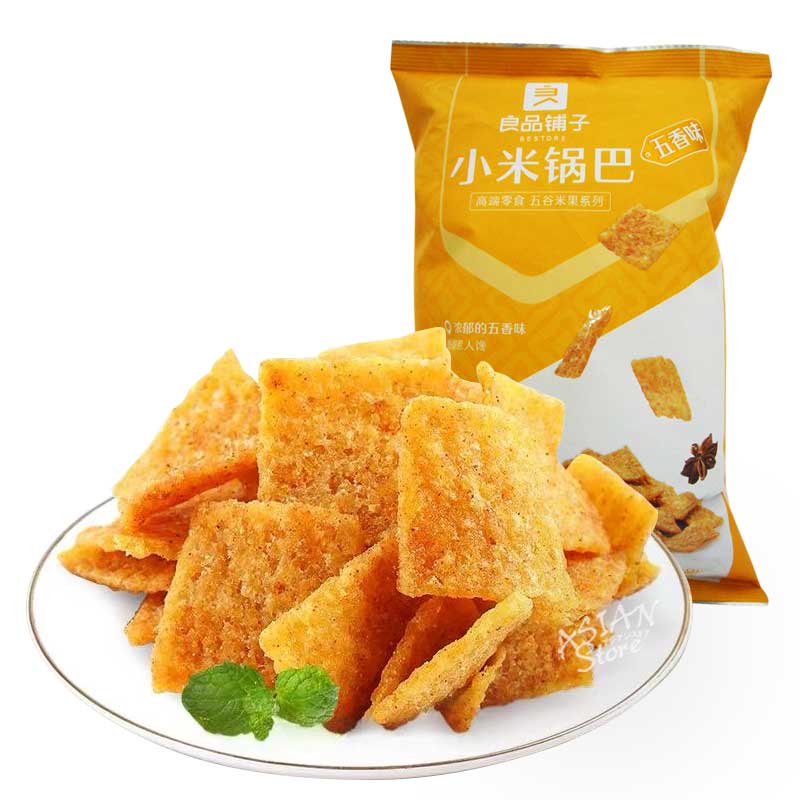 【自营】中国BESTORE良品铺子 小米锅巴 90g 五香味 手工五香味零食小吃