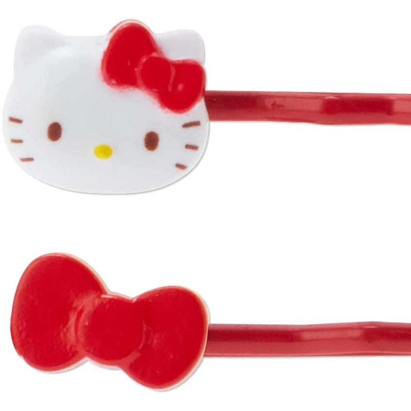 【自营】日本三丽鸥 一字发夹 带收纳罐 Hello Kitty款 4个装 可爱一字边夹 刘海夹头饰发卡子发饰