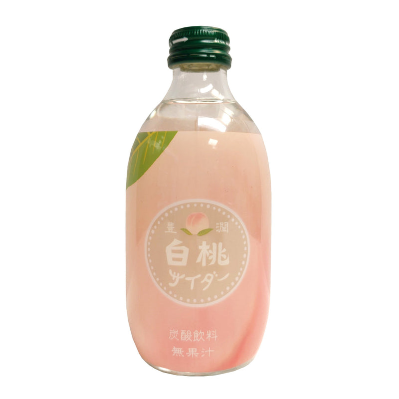 【自营】日本友桝 汽水 白桃味 300ml 水果味碳酸饮料高颜值网红汽水