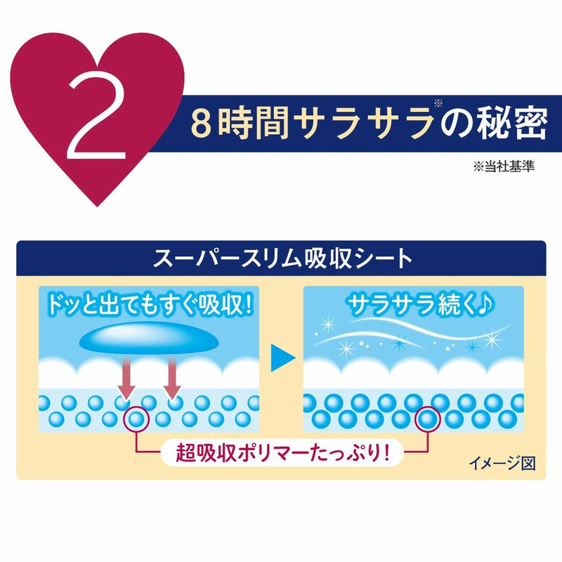 【自营】日本ELIS怡丽 超薄瞬吸型 量多夜用卫生巾 有护翼 290mm 15枚入