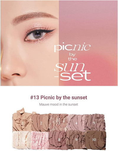 【自营】韩国CLUB CLIO珂莱欧 10色眼影盘 一盘装 13号 6g Picnic by the Sunset 晚霞野餐