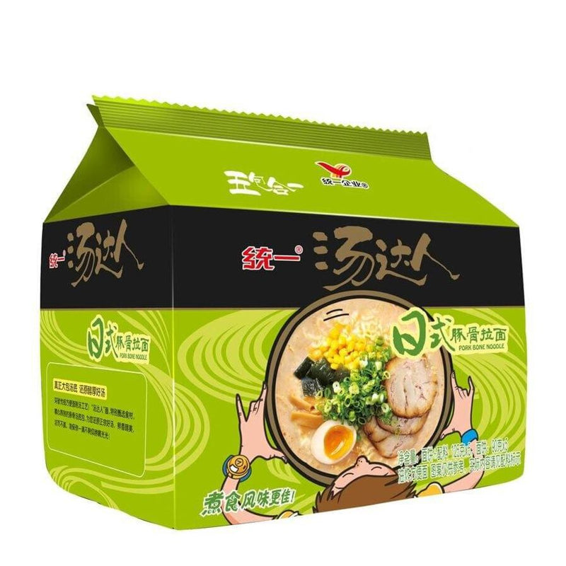【自营】台湾UNIF统一 汤达人日本豚骨汤面 五连包 125g*5 速食泡面袋装拉面拌面