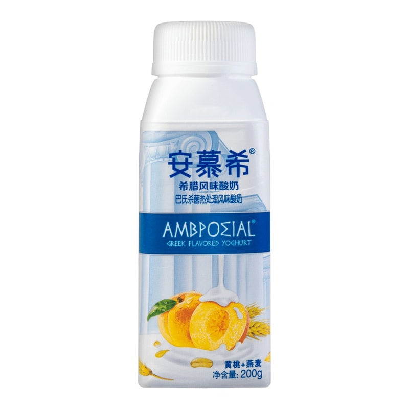 【自营】中国AMBPOSIAL安慕希 希腊风味酸奶 黄桃燕麦味 200g 1瓶装