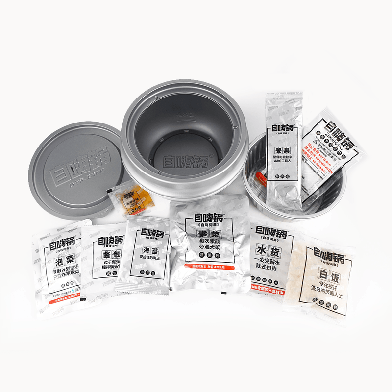 【自营】中国自嗨锅 韩式泡菜石锅拌饭 403g 网红夜宵懒人速食方便自热饭