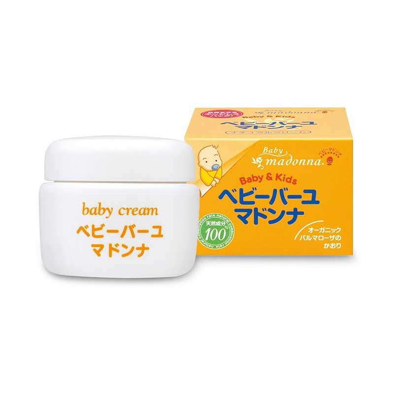 【自营】日本Madonna 纯天然配方 宝宝多效合一马油面霜 护臀膏 25g 新生儿宝宝红屁股护臀霜