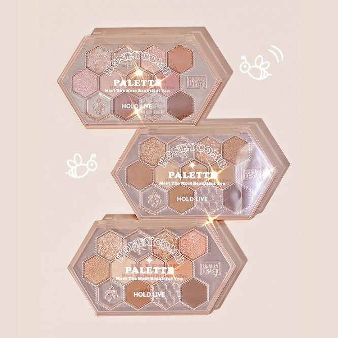 【自营】中国HOLD LIVE 蜂窝碎钻眼影盘 