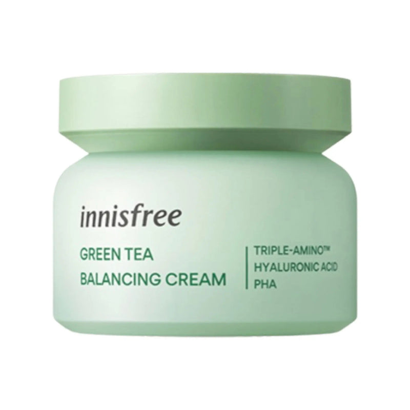 【自营】韩国INNISFREE悦诗风吟 绿茶平衡舒润保湿面霜 50ml 保湿修护补水锁水 清爽不油腻