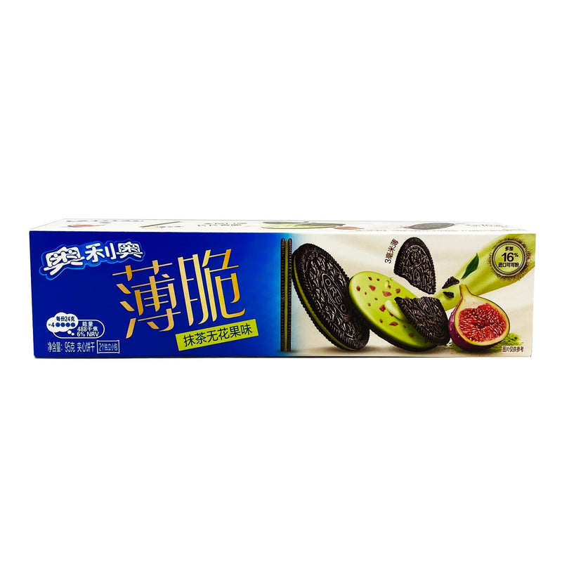 【自营】中国奥利奥 薄脆夹心饼干 抹茶无花果味 95g 早餐早点食品零食休闲办公室点心