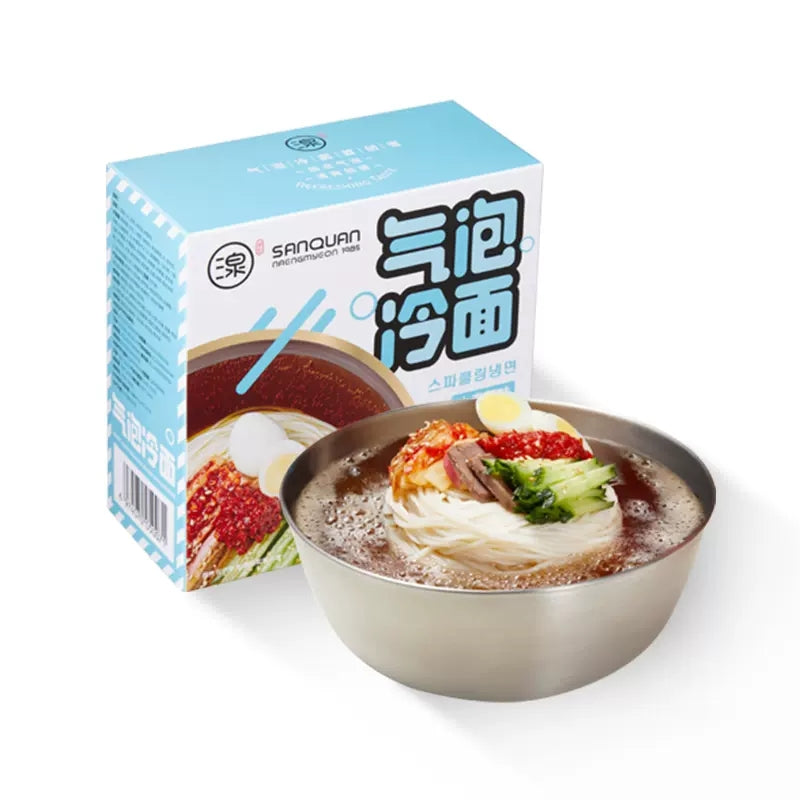 【自营】中国SANQUAN三泉 小麦口味 气泡冷面 581g 朝鲜韩式冷面正宗东北韩国冷面速食