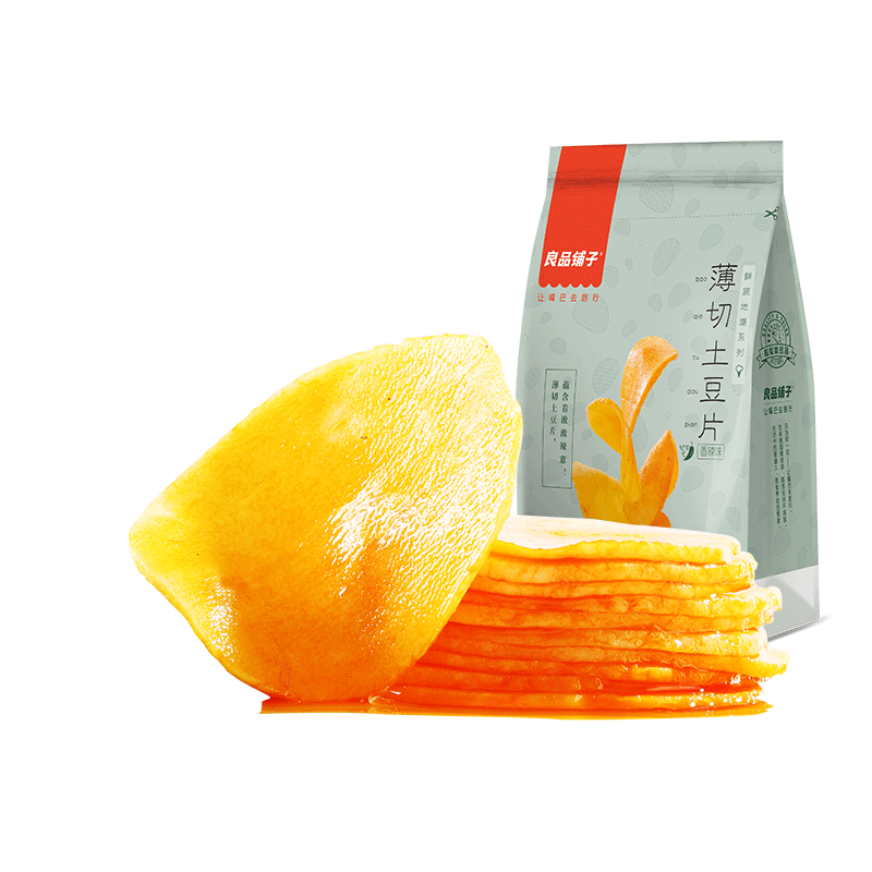 【自营】中国BESTORE良品铺子 薄切土豆片 香辣味 205g 爽口香辣小零