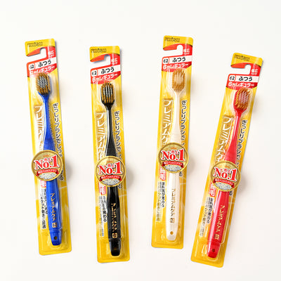 【自营】日本EBISU惠百施 成人牙刷宽头48孔6列 62号中毛 1支装 颜色随机