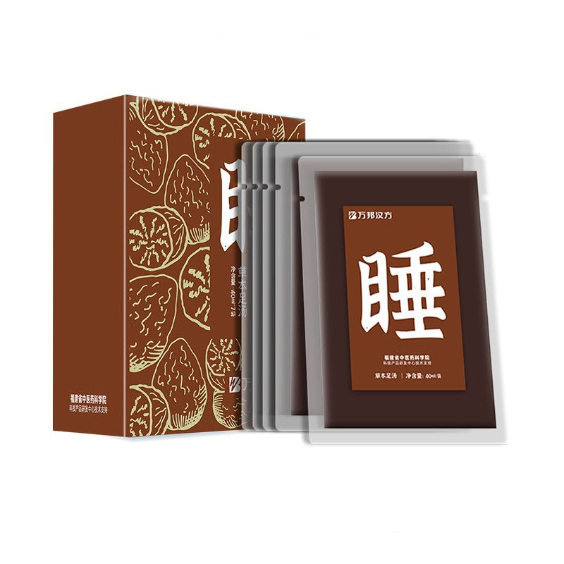 【自营】中国WB万邦汉方 中草足浴汤 安伏神抑菌液 睡方 40ml*7袋 解压助眠舒睡好梦