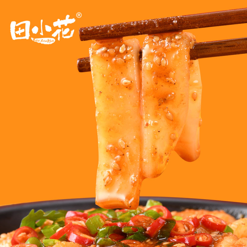 【自营】中国田小花 流汁大宽粉 红油味 271g 山东火锅宽粉自煮宵夜速食