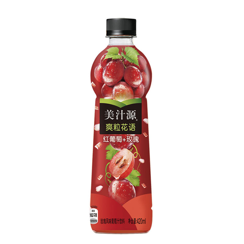 【自营】美国Coca－Cola可口可乐 美汁源爽粒花语 红葡萄玫瑰 420ml 果汁饮料