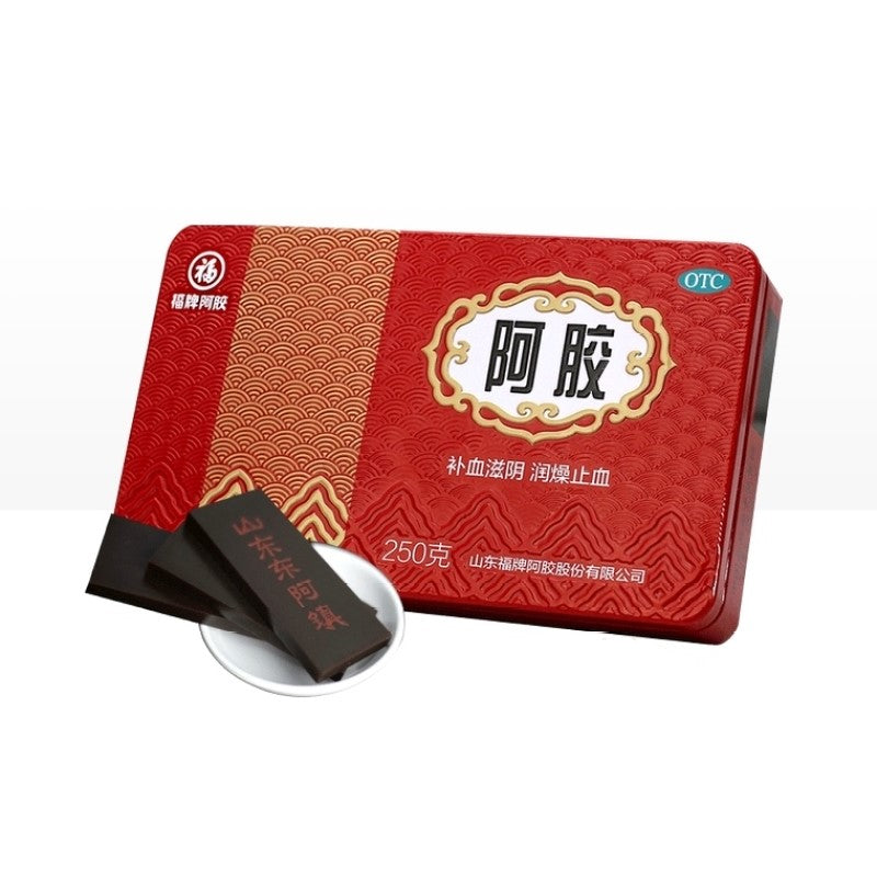 【自营】中国福牌 阿胶块 250g 东阿镇阿胶块补气血固元膏