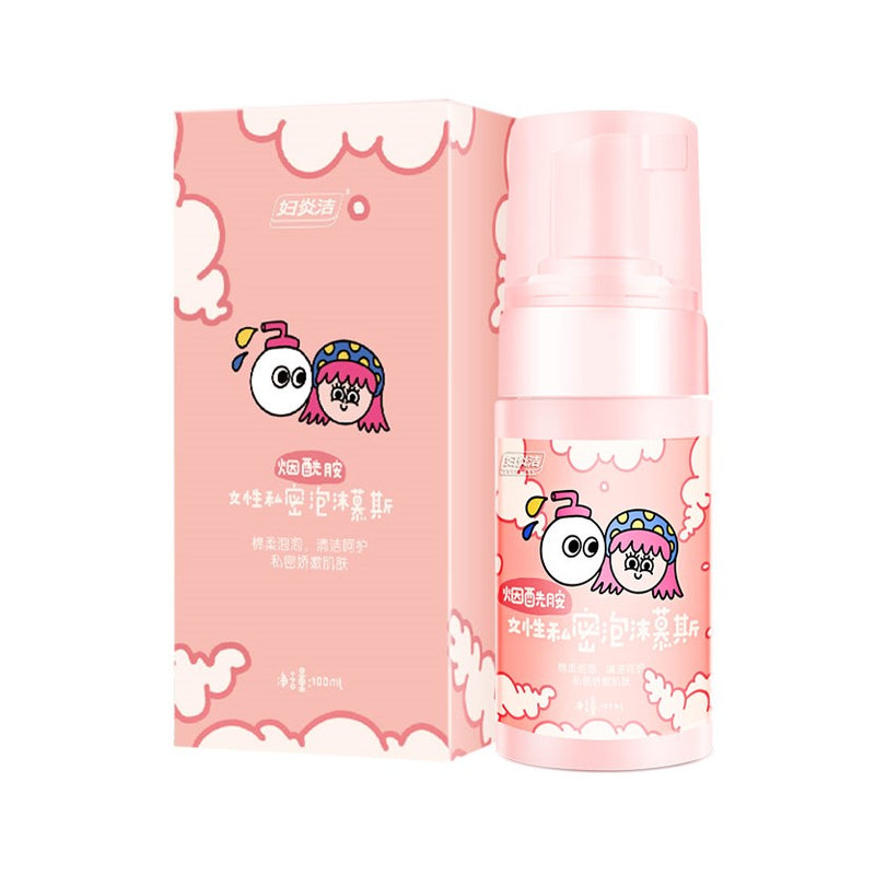 【自营】中国RENHE仁和 妇炎洁烟酰胺女性私密泡沫慕斯 100ml 玩趣系列风格
