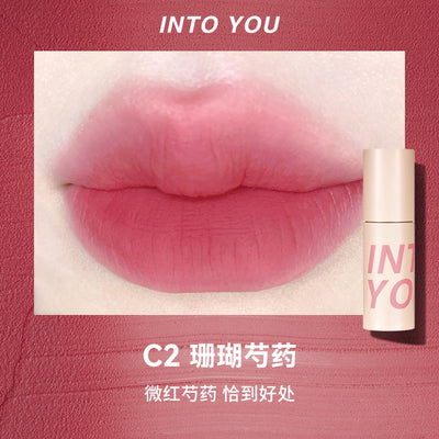 【自营】INTOYOU心慕与你 空气唇泥 C2 珊瑚芍药 薄款哑光柔雾丝绒唇釉口红