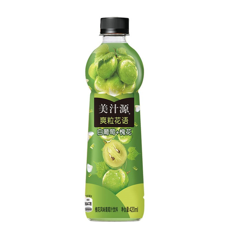 【自营】美国Coca－Cola可口可乐 美汁源爽粒花语 白葡萄槐花 420ml 果汁饮料