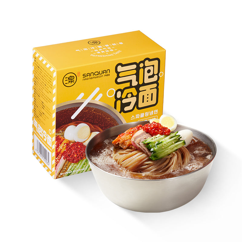 【自营】中国SANQUAN三泉 荞麦口味 气泡冷面 581g 朝鲜韩式冷面正宗东北韩国冷面速食