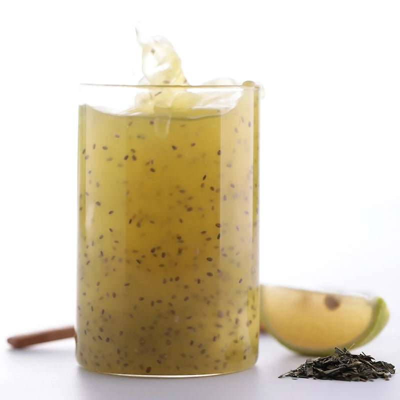 【自营】台湾午茶夫人 奇亚籽漂漂饮 轻柠绿口味 7包*25g