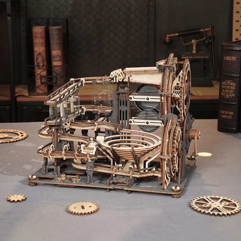 【自营】中国Robotime若态 Rokr若客机械轨迹 夜城 单个装 DIY手工模型积木3D立体拼图拼装木制玩具 （不含蜡，因为它在国际运输中是被禁止的，如需润滑用蜡可以用蜡烛代替）