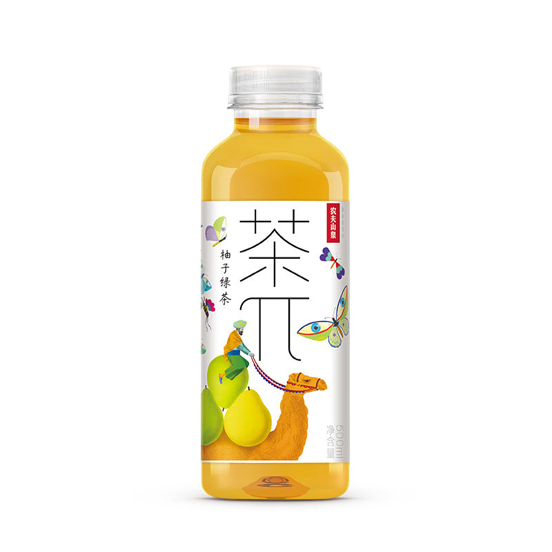 【自营】中国NONGFUSPRING农夫山泉 茶π果茶饮料 500ml 柚子绿茶