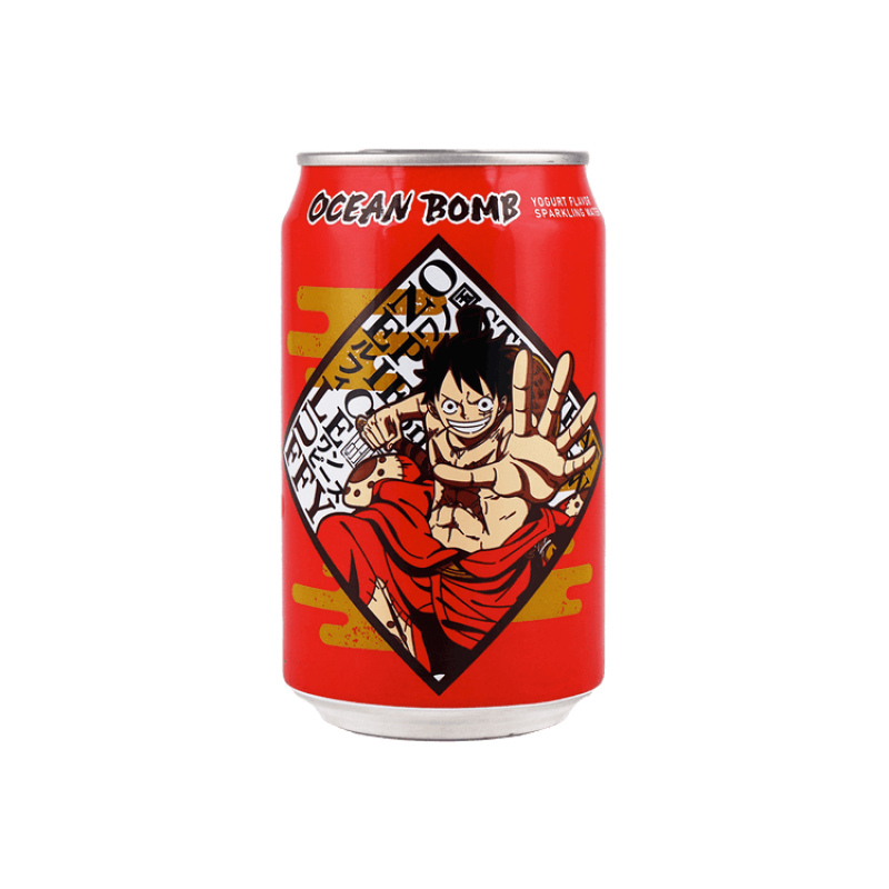 【自营】中国台湾OCEAN BOMB DRAGON BALL海贼王系列联名款果味气泡水 乳酸风味 330ml