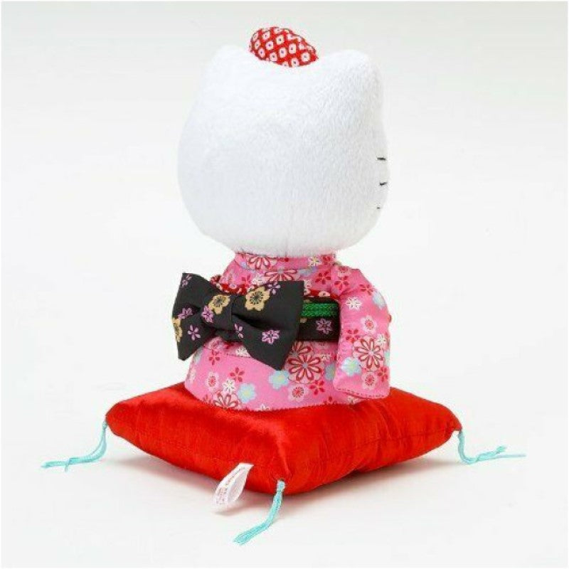 【自营】日本三丽鸥 和服系列公仔 Hello Kitty坐式和服款 日本制 公仔摆件毛绒玩具